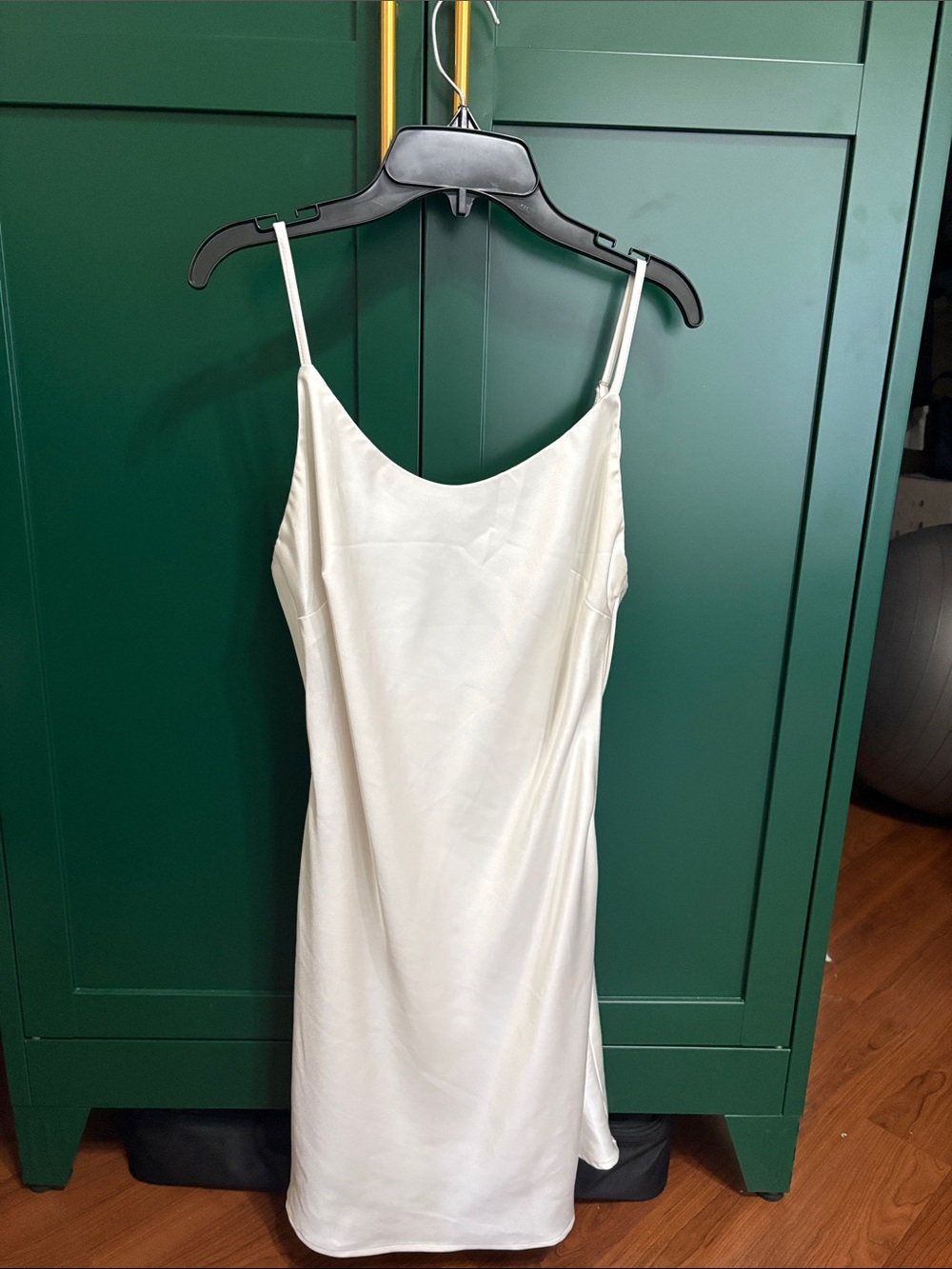 Princess Polly White Satin Slip Dress